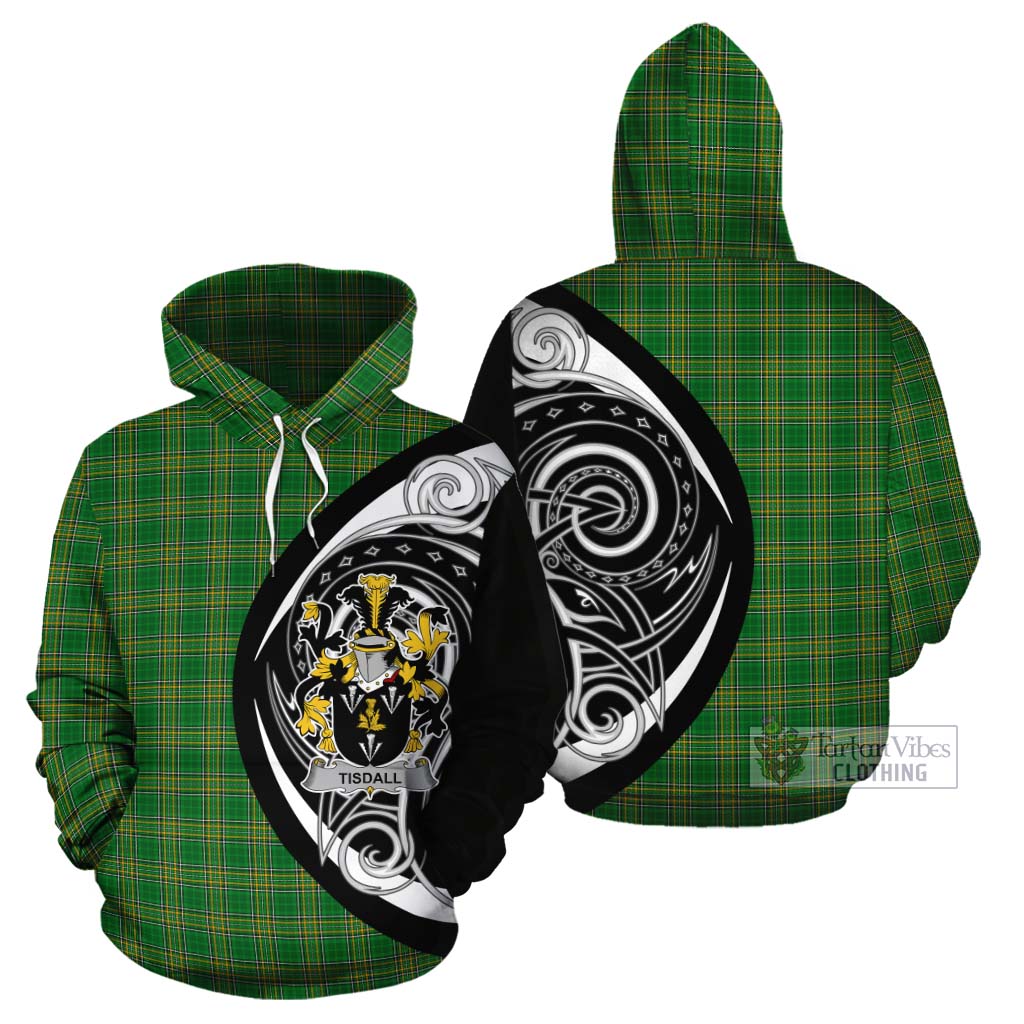 Tisdall Irish Clan Cotton Hoodie Celtic Circle Style - Tartan Vibes Clothing