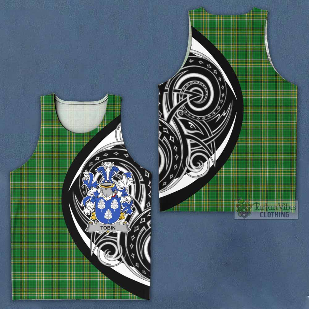Tartan Vibes Clothing Tobin Irish Clan Men's Tank Top Celtic Circle Style