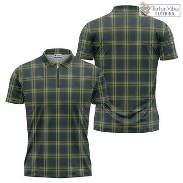 Todd Tartan Zipper Polo Shirt