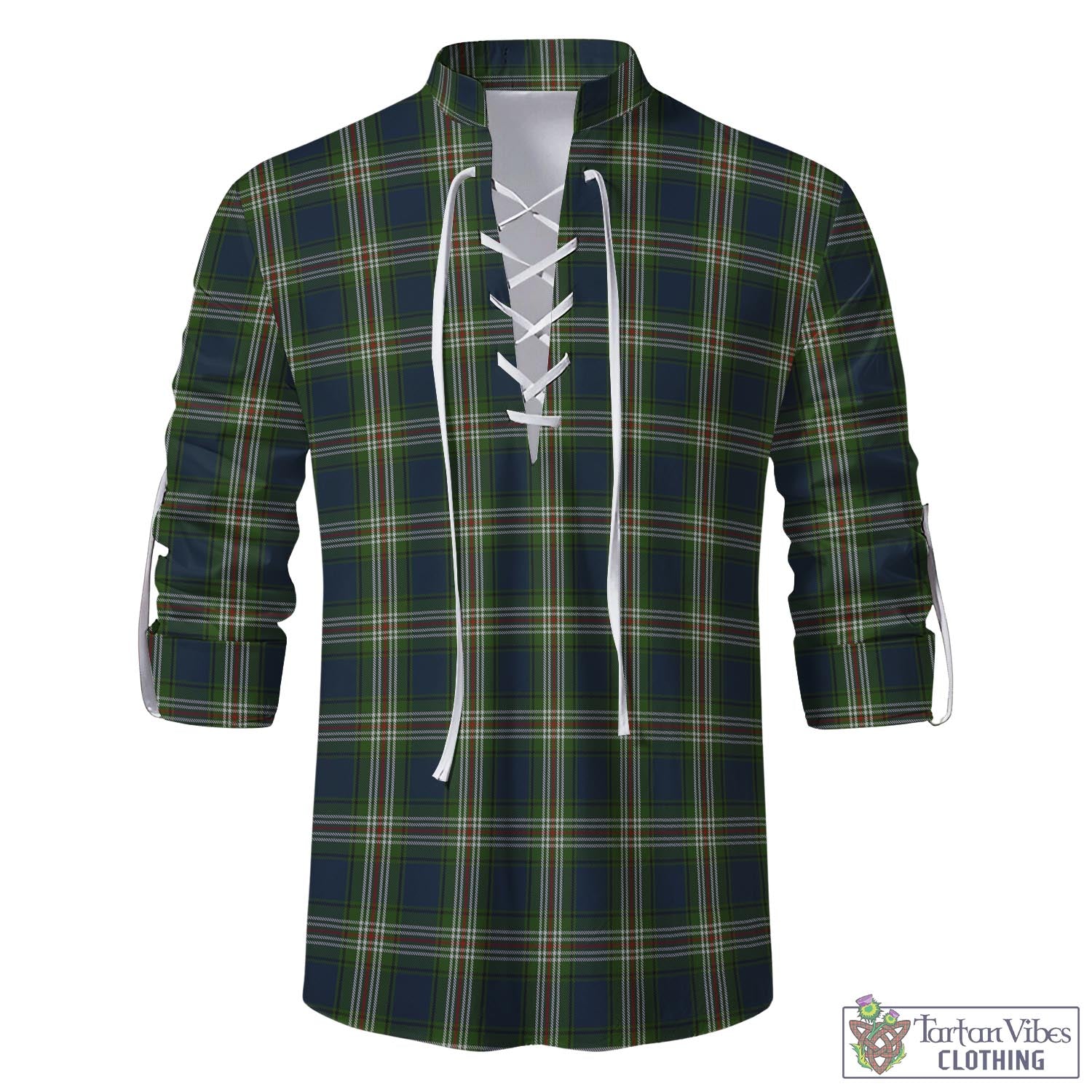 Todd Tartan Men's Scottish Traditional Jacobite Ghillie Kilt Shirt - Tartan Vibes Clothing