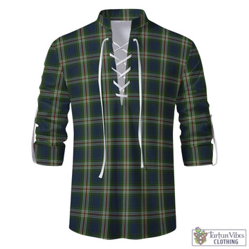 Todd Tartan Men's Scottish Traditional Jacobite Ghillie Kilt Shirt