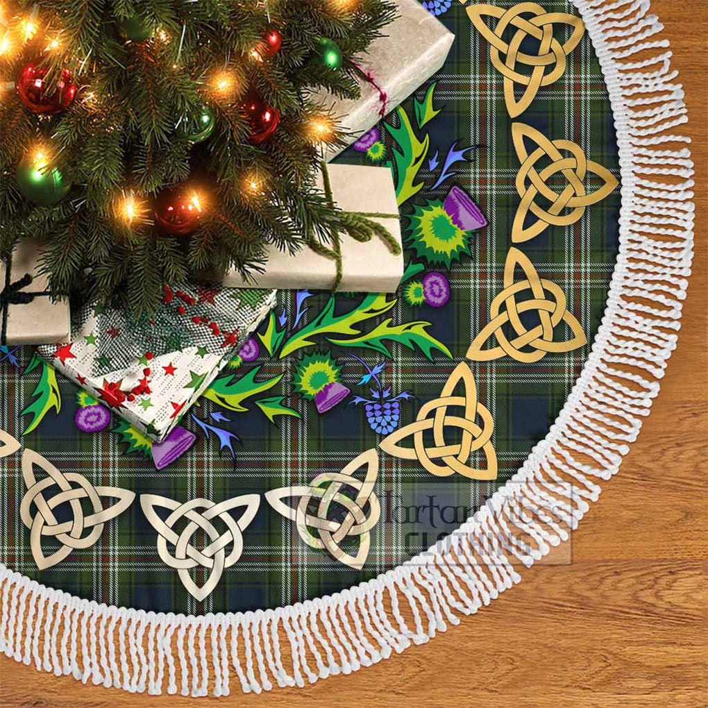 Todd Tartan Christmas Tree Skirt with Thistle Celtic Knot Style - Tartan Vibes Clothing
