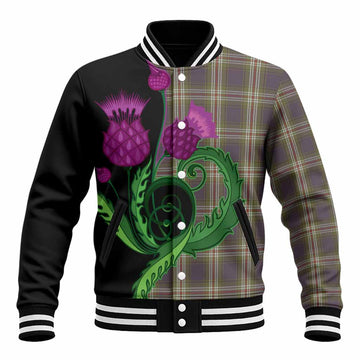 Todd Tartan Baseball Jacket Traditional Scottish Thistle