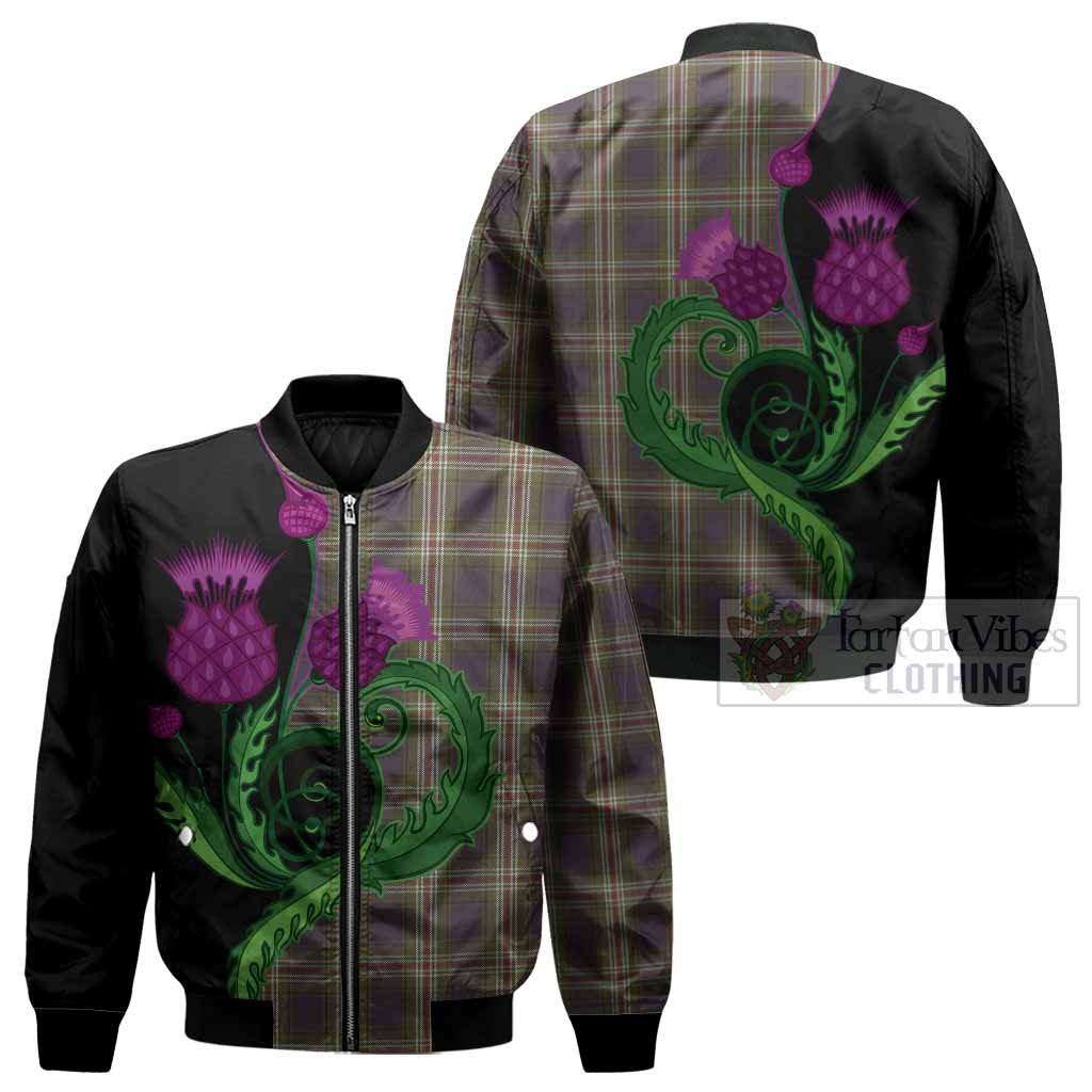Todd Tartan Bomber Jacket Traditional Scottish Thistle
