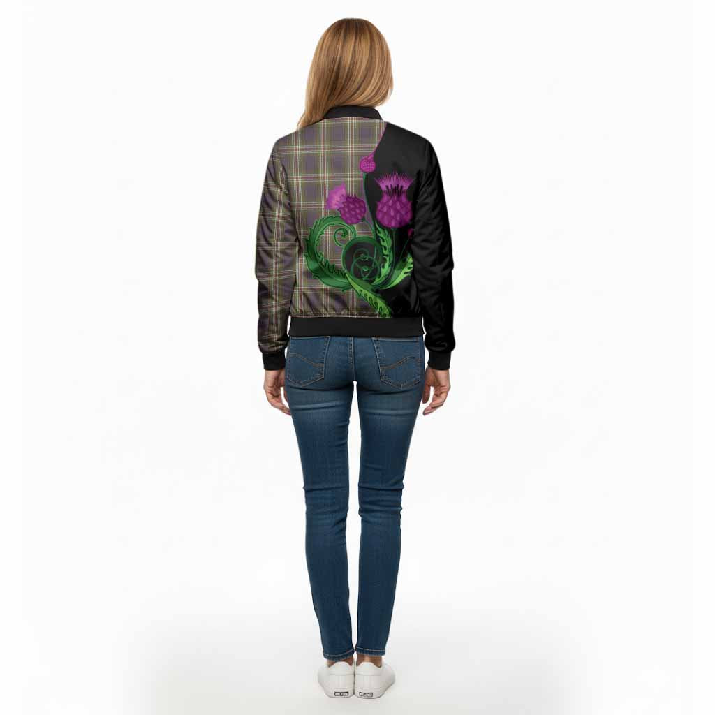 Todd Tartan Bomber Jacket Traditional Scottish Thistle