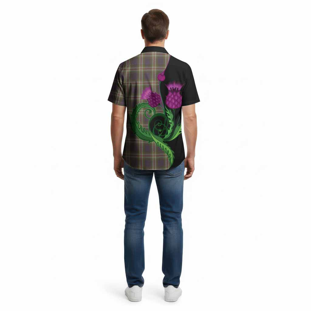 Todd Tartan Cotton Hawaiian Shirt Traditional Scottish Thistle