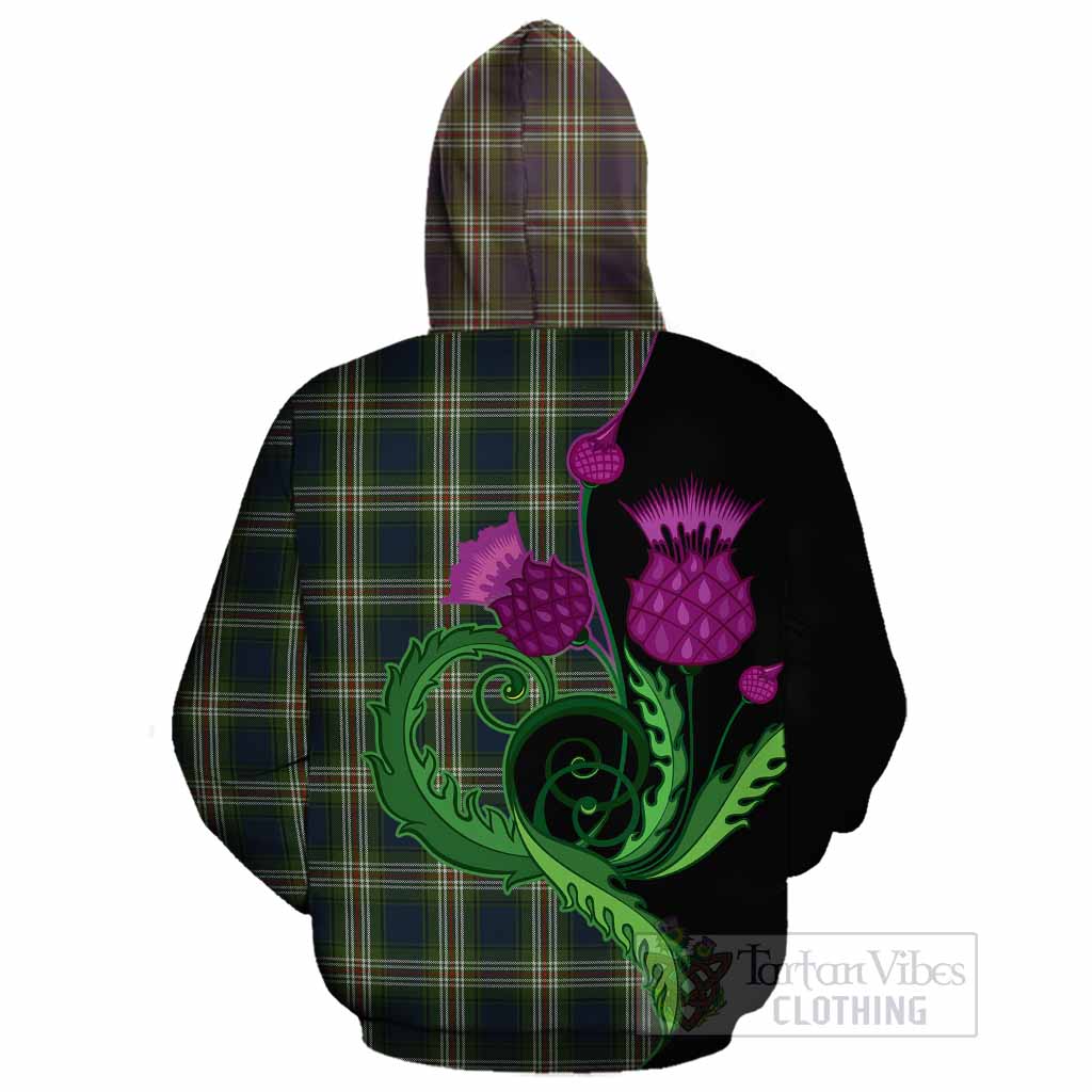 Todd Tartan Cotton Hoodie Traditional Scottish Thistle
