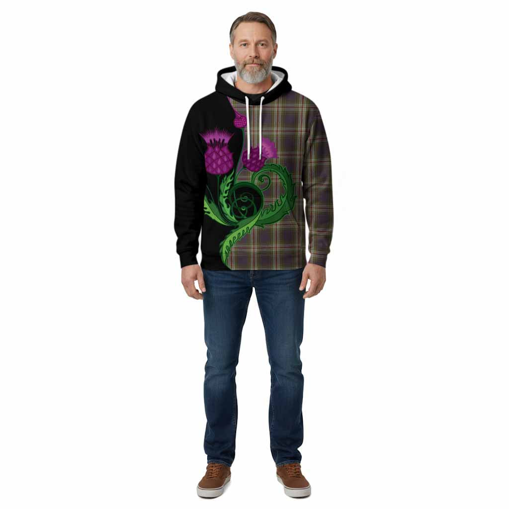 Todd Tartan Cotton Hoodie Traditional Scottish Thistle