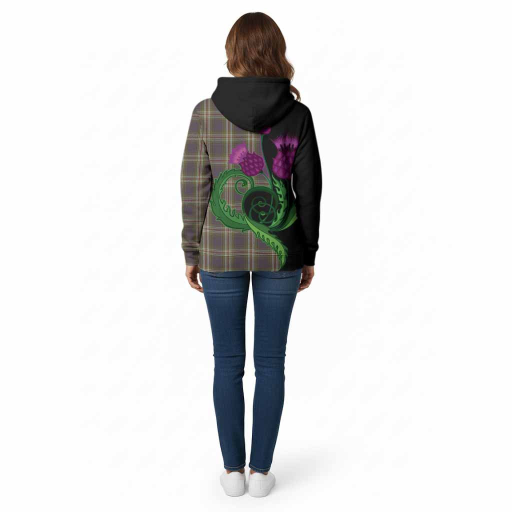 Todd Tartan Cotton Hoodie Traditional Scottish Thistle