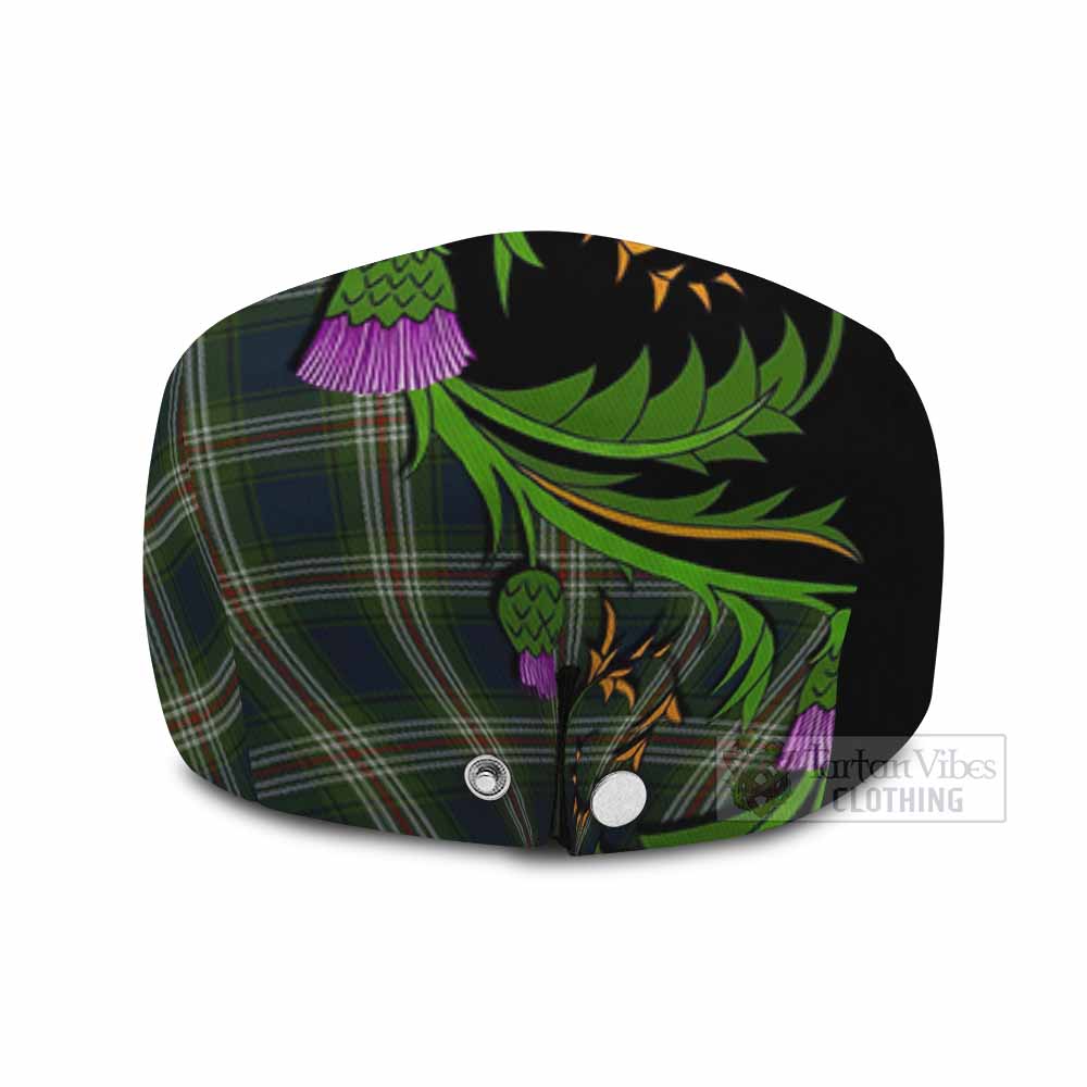 Todd Tartan Flat Cap, Jeff Cap Scottish Thistle Pride Heritage Art