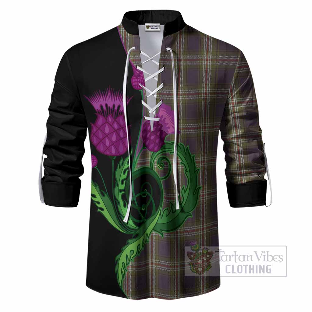 Todd Tartan Ghillie Shirt Traditional Scottish Thistle
