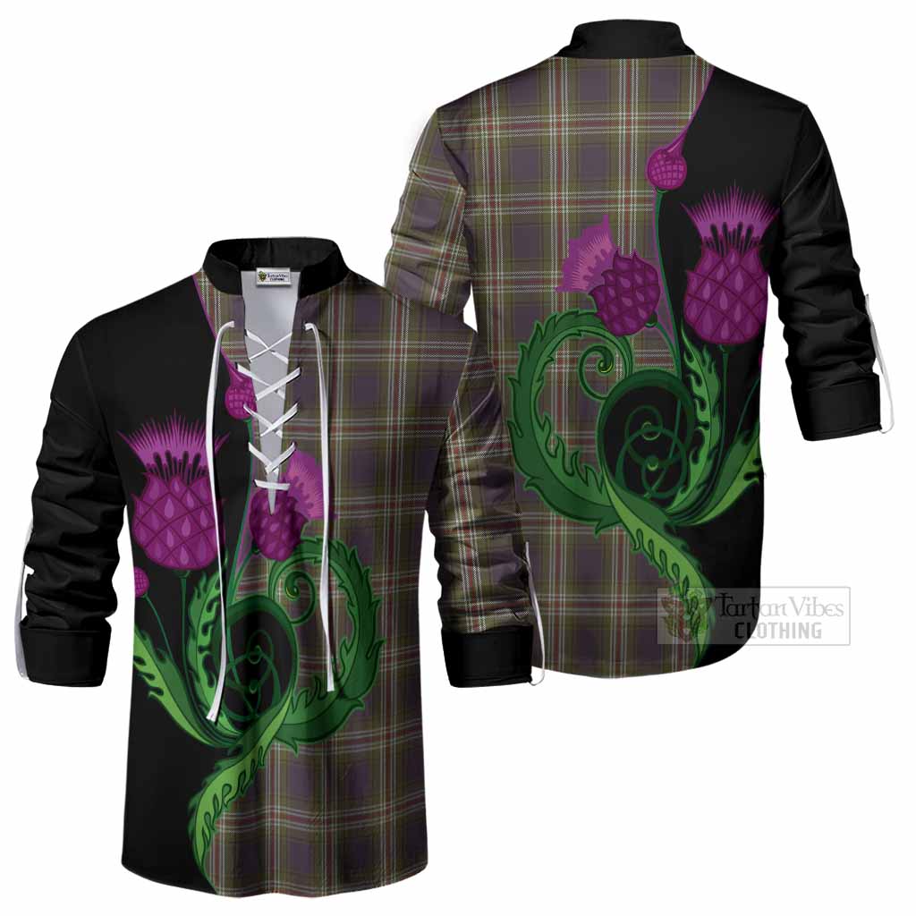 Todd Tartan Ghillie Shirt Traditional Scottish Thistle