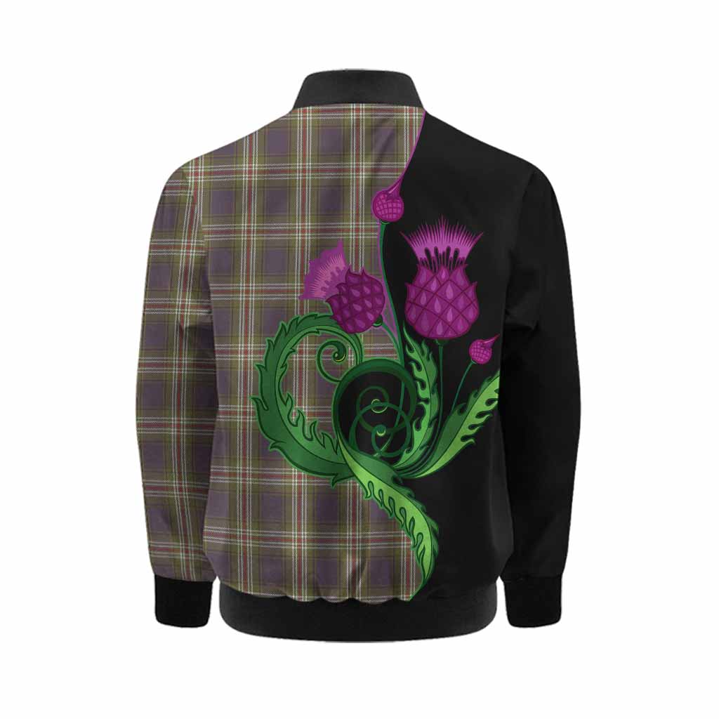 Todd Tartan Kid Bomber Jacket Traditional Scottish Thistle