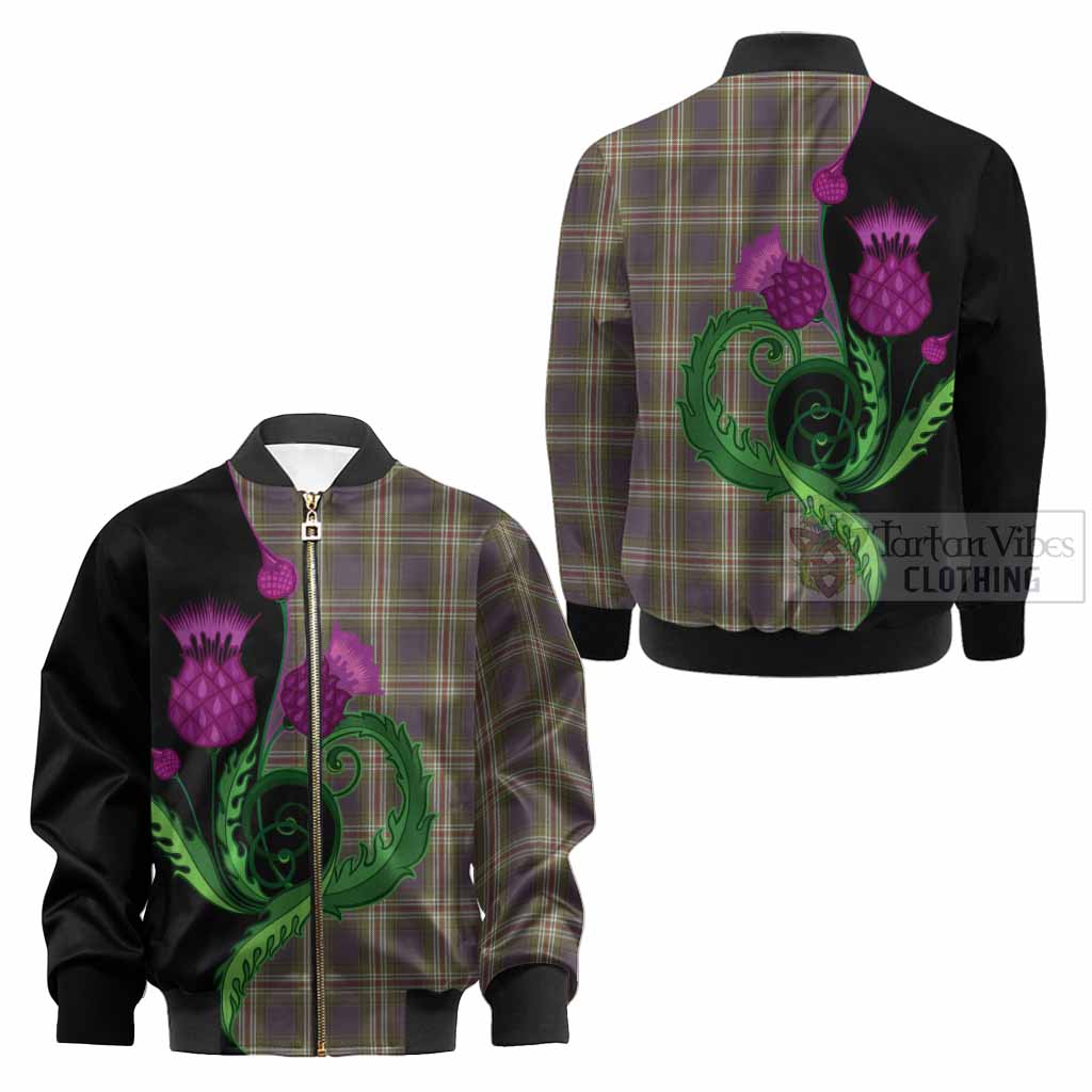 Todd Tartan Kid Bomber Jacket Traditional Scottish Thistle