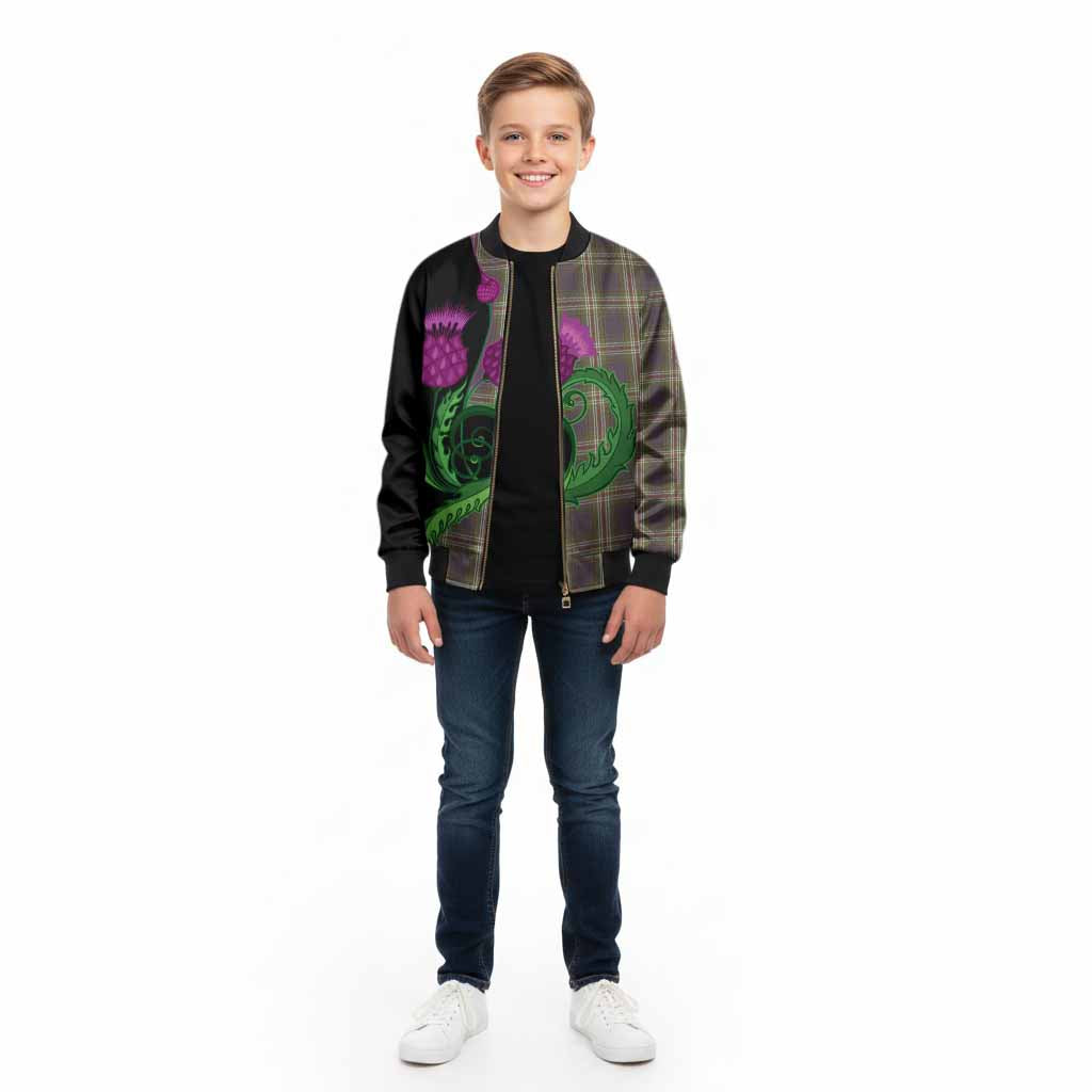 Todd Tartan Kid Bomber Jacket Traditional Scottish Thistle