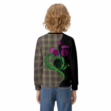 Todd Tartan Kid Knitted Sweatshirt Traditional Scottish Thistle