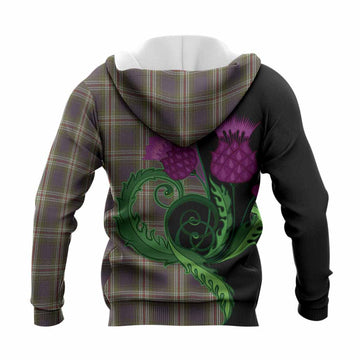 Todd Tartan Knitted Hoodie Traditional Scottish Thistle