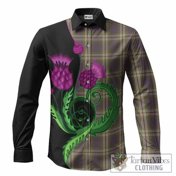 Todd Tartan Long Sleeve Button Shirts Traditional Scottish Thistle