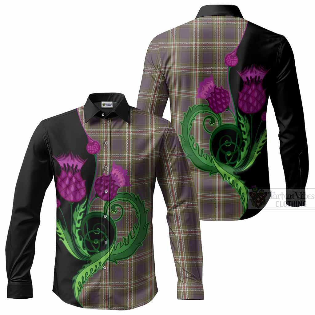 Todd Tartan Long Sleeve Button Shirts Traditional Scottish Thistle