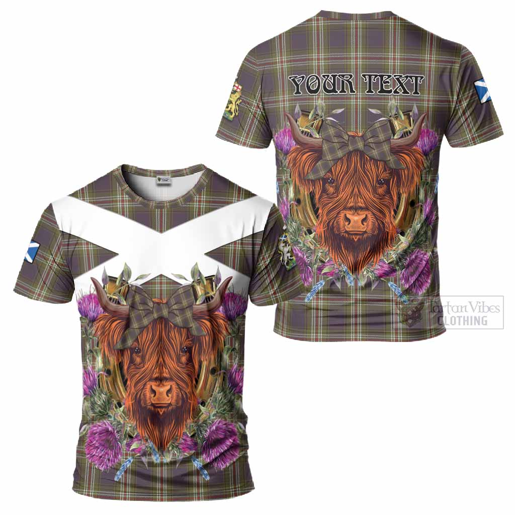 Todd Tartan T-Shirt Scottish Thistle Heilan Coo