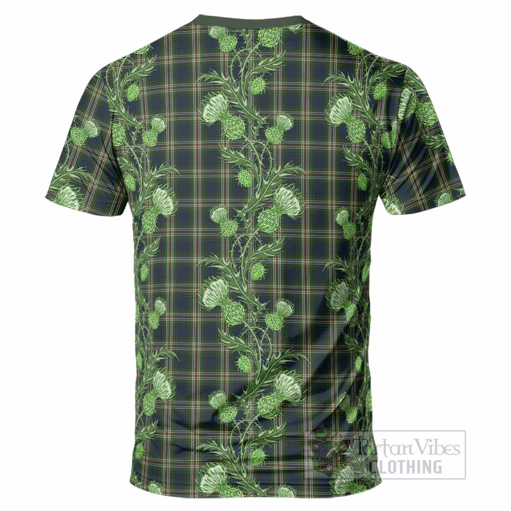 Todd Tartan T-Shirt Seamless Scottish Thistle Flowers