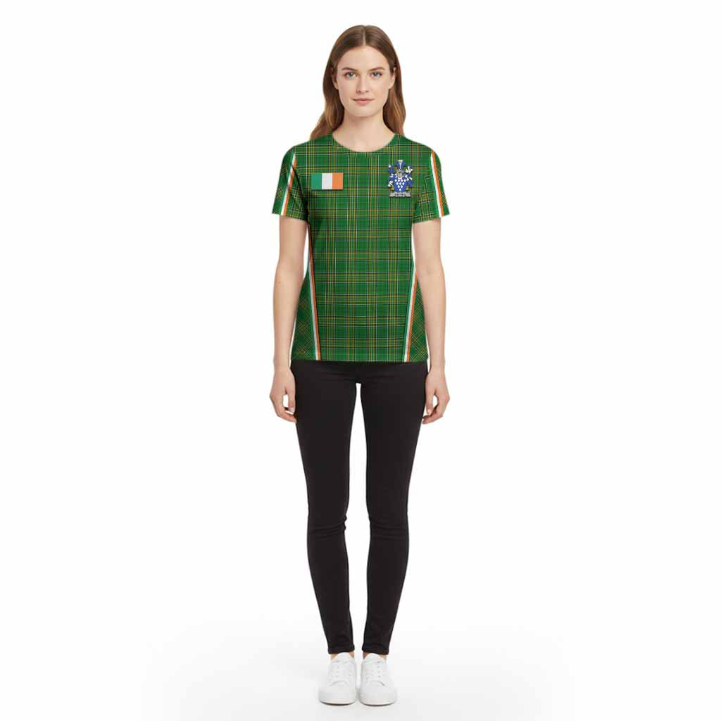 Topping Irish Clan Coat of Arm Tartan Cotton T-shirt Flag Style