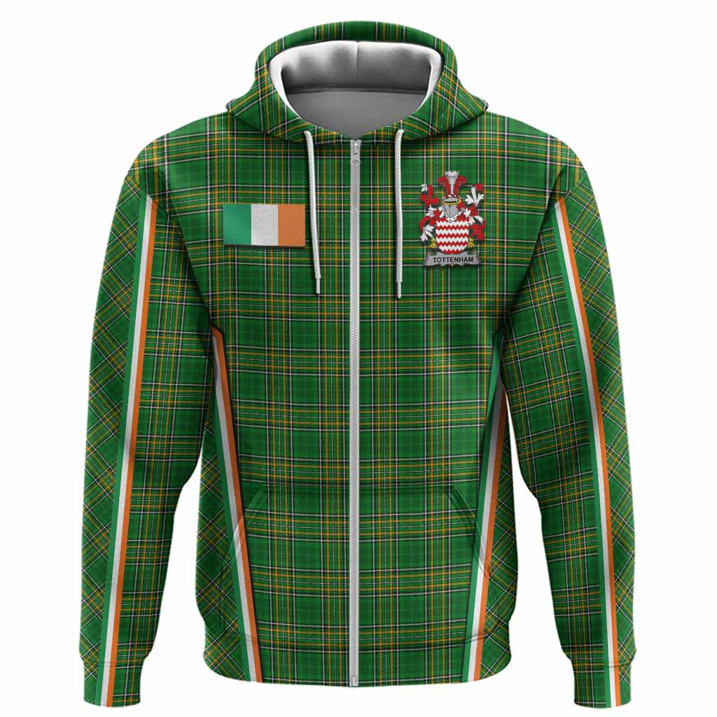 Tottenham Irish Clan Coat of Arm Tartan Hoodie Flag Style