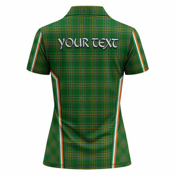 Tottenham Irish Clan Coat of Arm Tartan Women Polo Shirt Flag Style