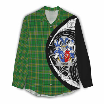 Tartan Vibes Clothing Trant Irish Clan Women's Casual Shirt Celtic Circle Style