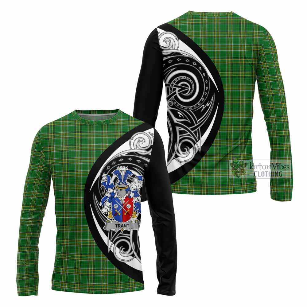 Tartan Vibes Clothing Trant Irish Clan Long Sleeve T-Shirt Celtic Circle Style