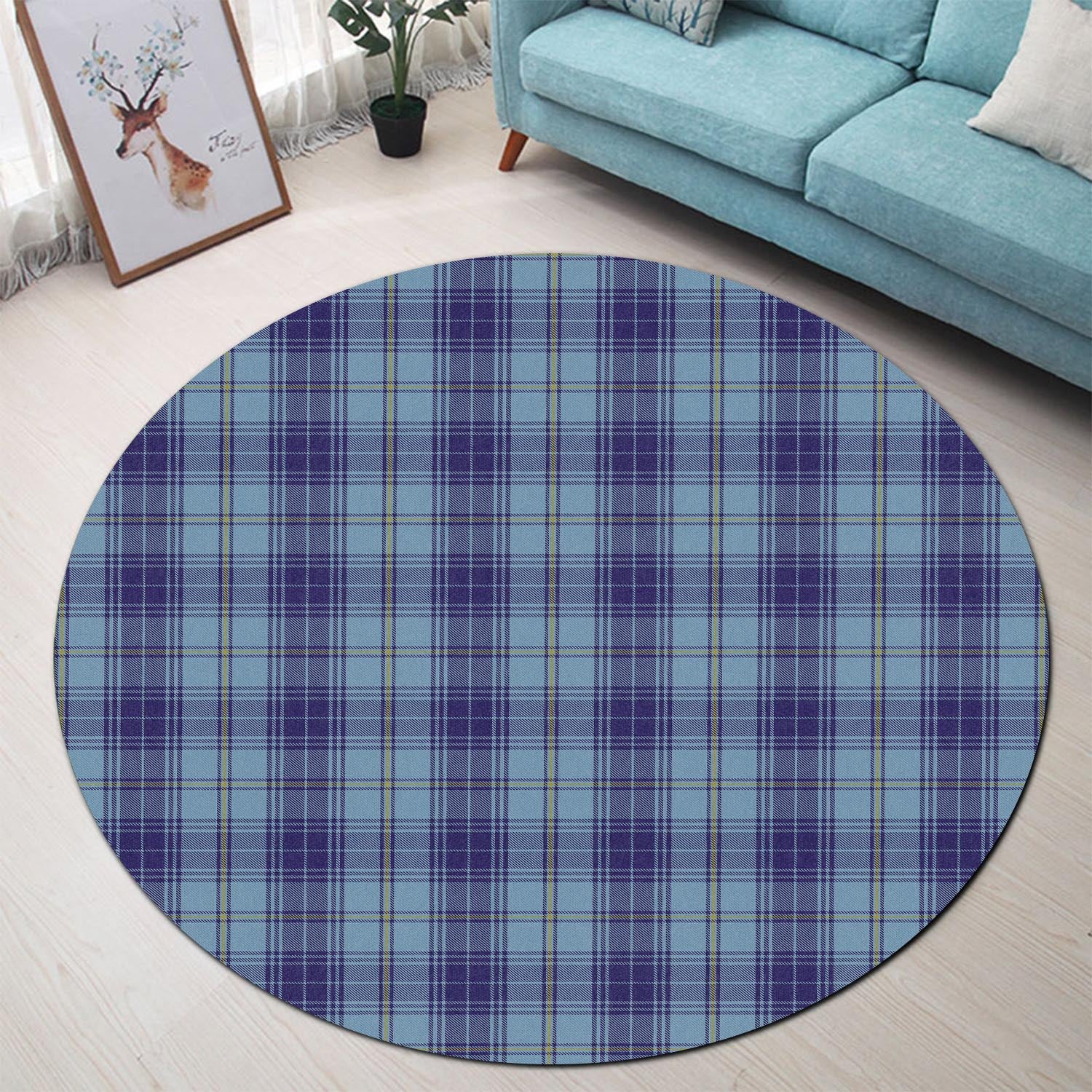 traynor-tartan-round-rug