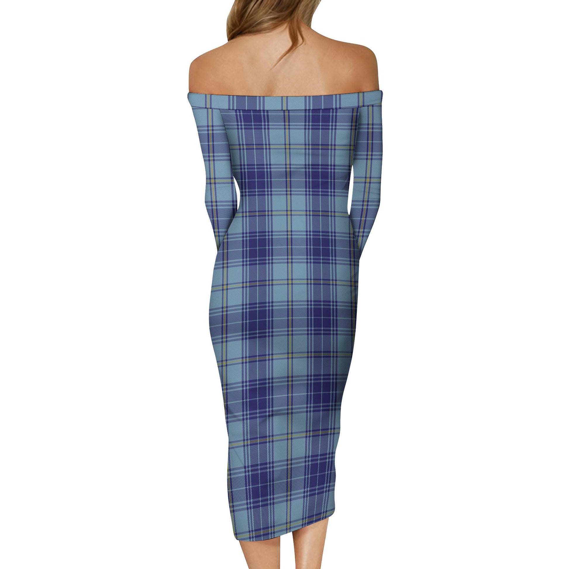Traynor Tartan Off Shoulder Lady Dress - Tartan Vibes Clothing