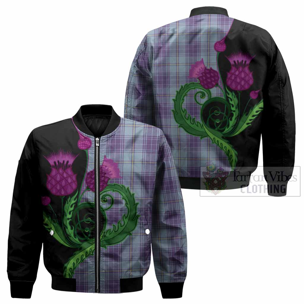Traynor Tartan Bomber Jacket Traditional Scottish Thistle