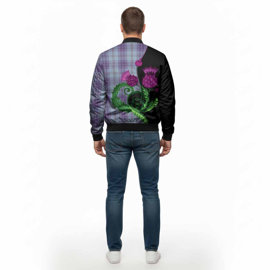 Traynor Tartan Bomber Jacket Traditional Scottish Thistle