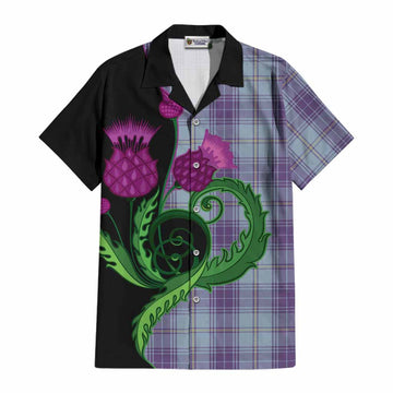 Traynor Tartan Cotton Hawaiian Shirt Traditional Scottish Thistle