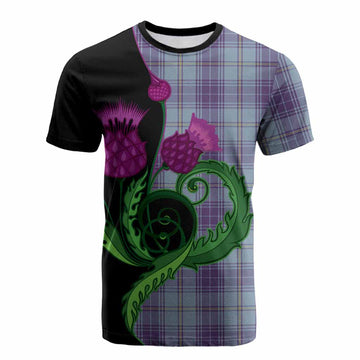Traynor Tartan Cotton T-shirt Traditional Scottish Thistle