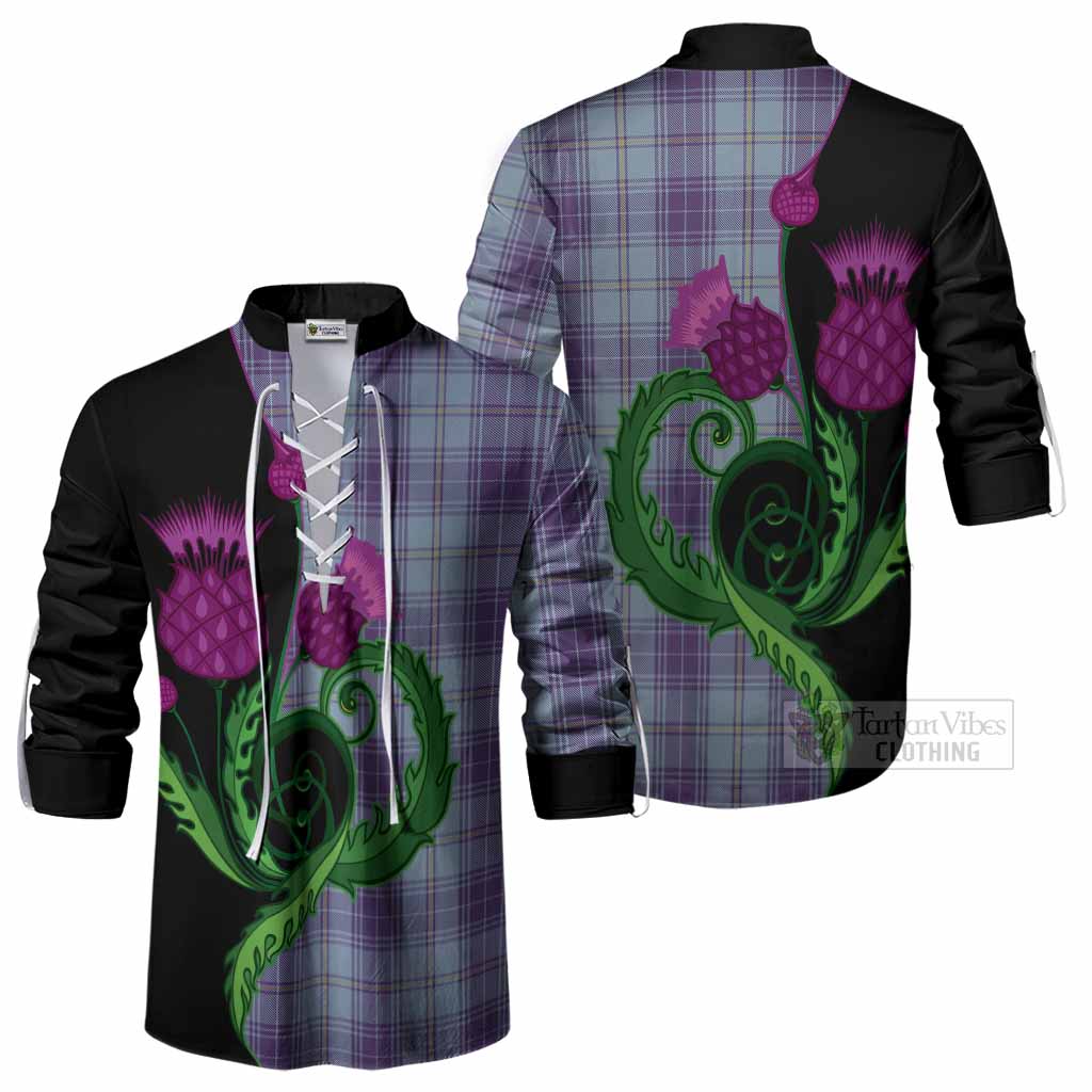 Traynor Tartan Ghillie Shirt Traditional Scottish Thistle