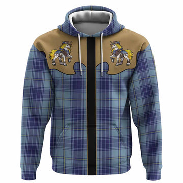 Traynor Tartan Hoodie Rodeo Unicorn Retro Style