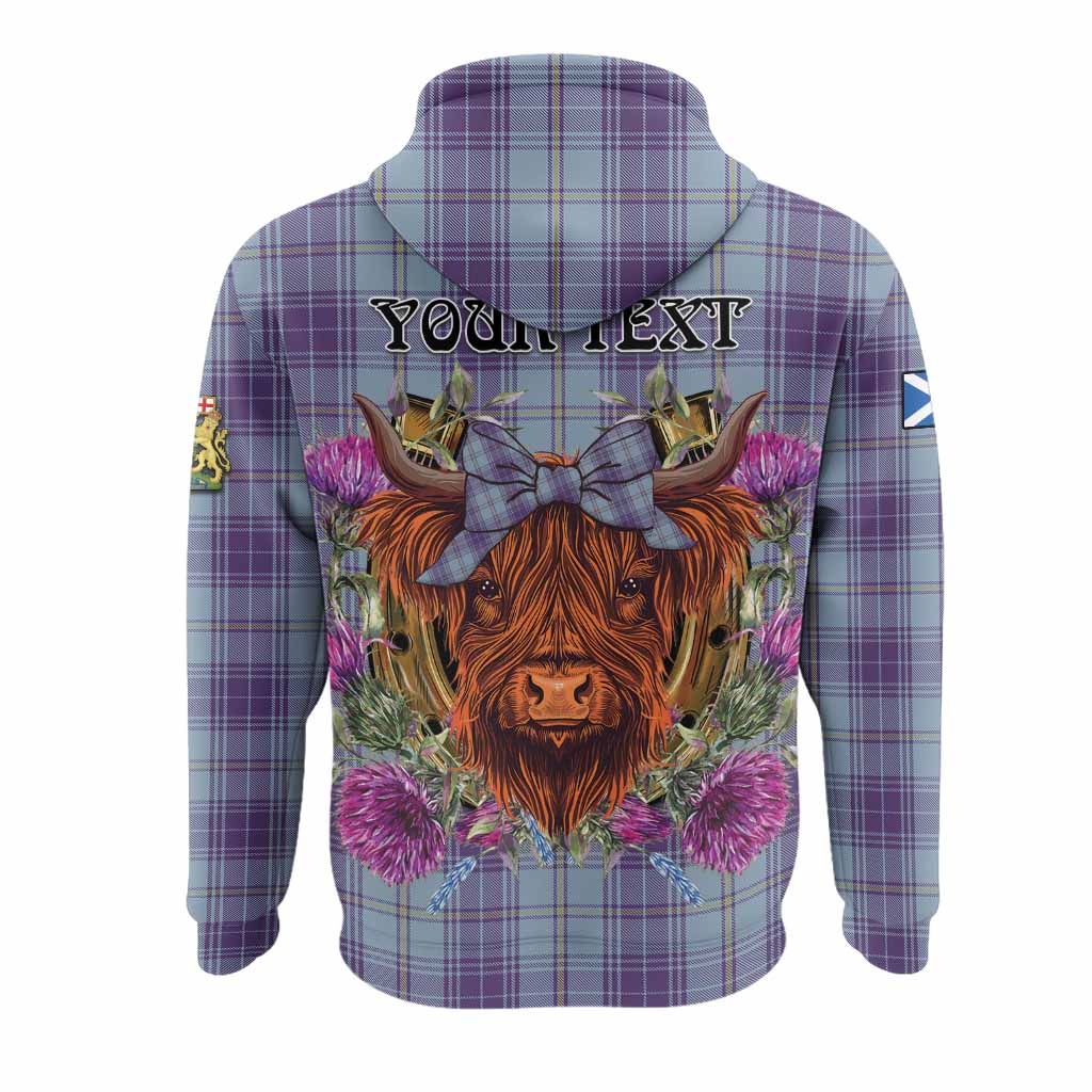 Traynor Tartan Hoodie Scottish Thistle Heilan Coo