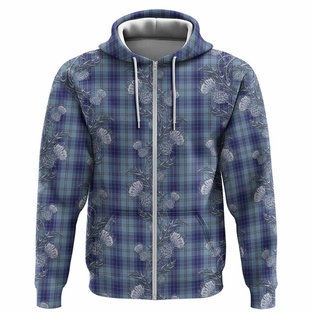 Traynor Tartan Hoodie Seamless Scottish Thistle Flowers