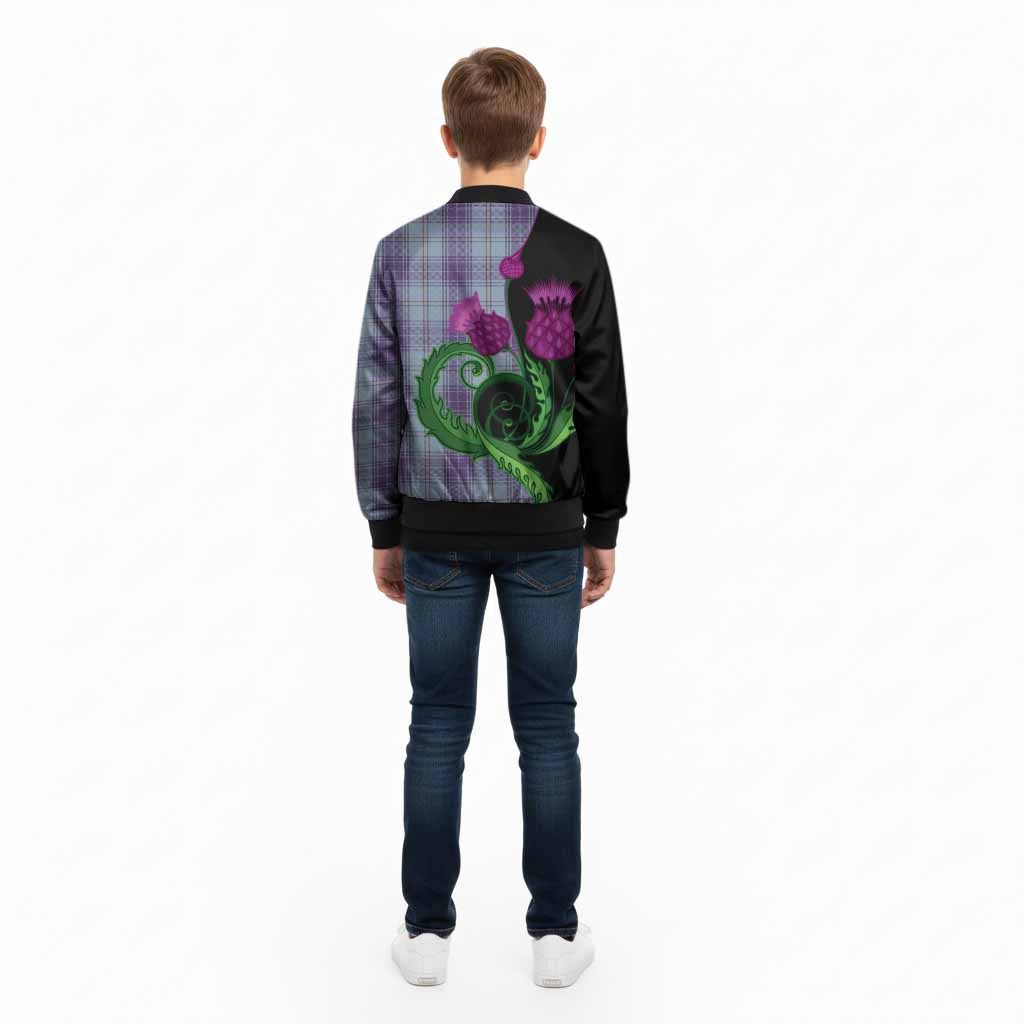 Traynor Tartan Kid Bomber Jacket Traditional Scottish Thistle