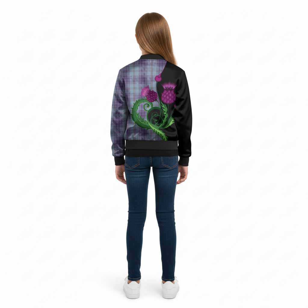 Traynor Tartan Kid Bomber Jacket Traditional Scottish Thistle