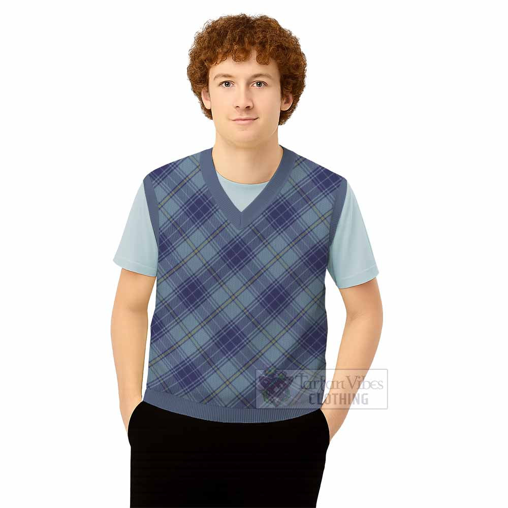 Traynor Tartan  Knitted V-Neck Vest Cross Style