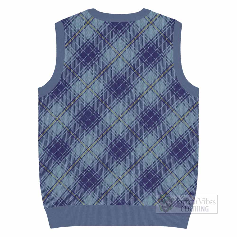 Traynor Tartan  Knitted V-Neck Vest Cross Style