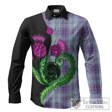 Traynor Tartan Long Sleeve Button Shirts Traditional Scottish Thistle
