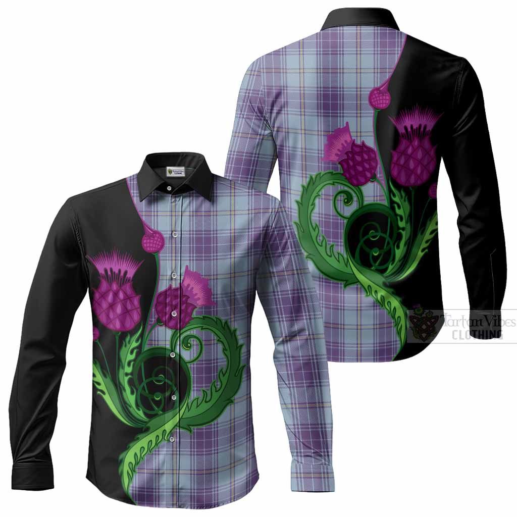 Traynor Tartan Long Sleeve Button Shirts Traditional Scottish Thistle