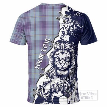 Traynor Tartan Scottish T-Shirt Angry Lion With Soccer Ball Style