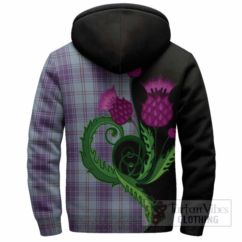 Traynor Tartan Sherpa Hoodie Traditional Scottish Thistle