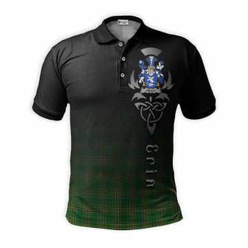 Treacy Irish Clan Polo Shirt with Coat of Arms Erin Go Bragh Celtic Inspired