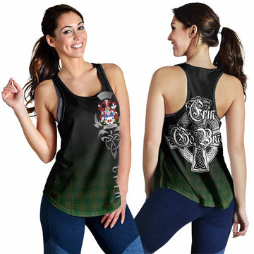 Trench Irish Clan Women's Racerback Tanks with Coat of Arms Erin Go Bragh Celtic Inspired
